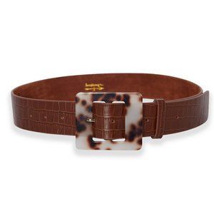 Bella Croco Leather Belt